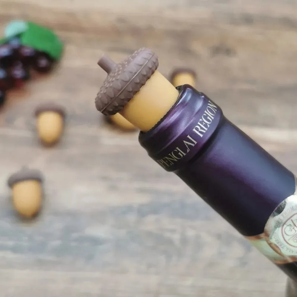 Pine Cone Wine & Champagne Bottle Stopper – Brown