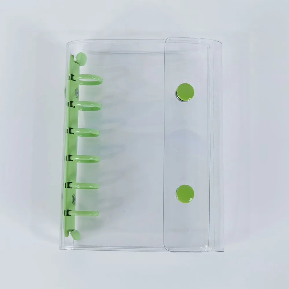 Macaron A7 Binder Cover 6-Hole PVC Transparent Collectible Organizer