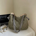 Large Quilted Tote Bag – Women's Commuter Shoulder Bag Quilted Tote Bag Nixie BB-659-Green Extra Large
