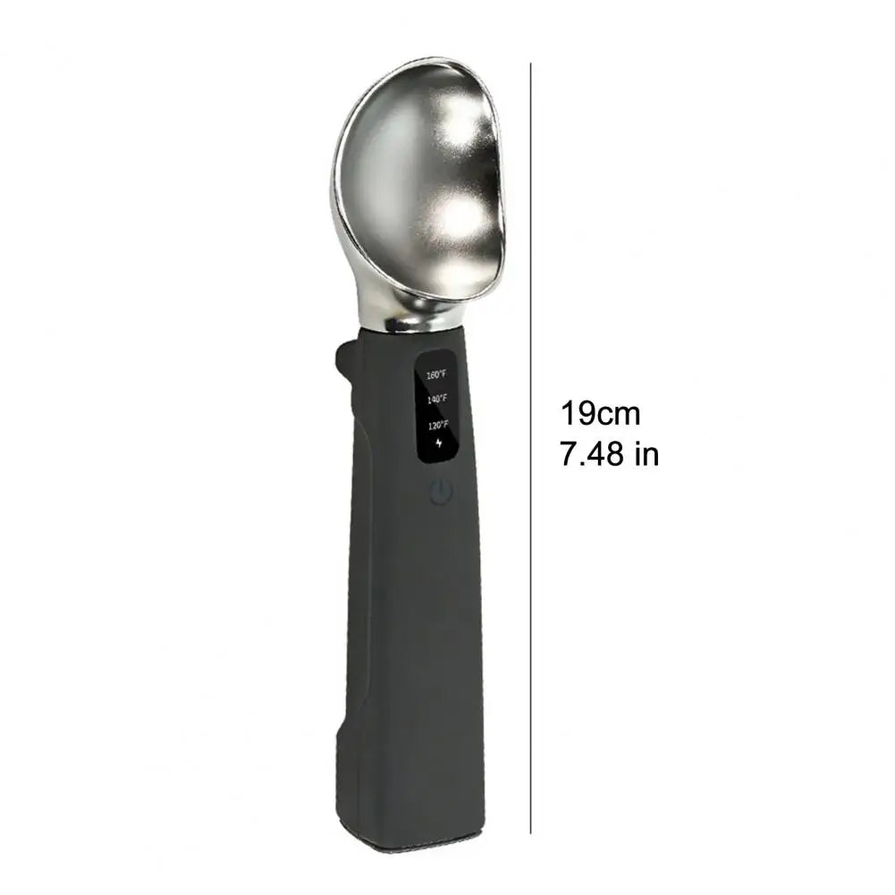 Electric Heated Ice Cream Scoop – LED Display & USB-C Rechargeable Electric Ice Cream Scoop Nixie