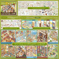 Miniature Scene PET Sticker Book – 10 Die-Cut Shop Scenes Craft Sticker Book Nixie B