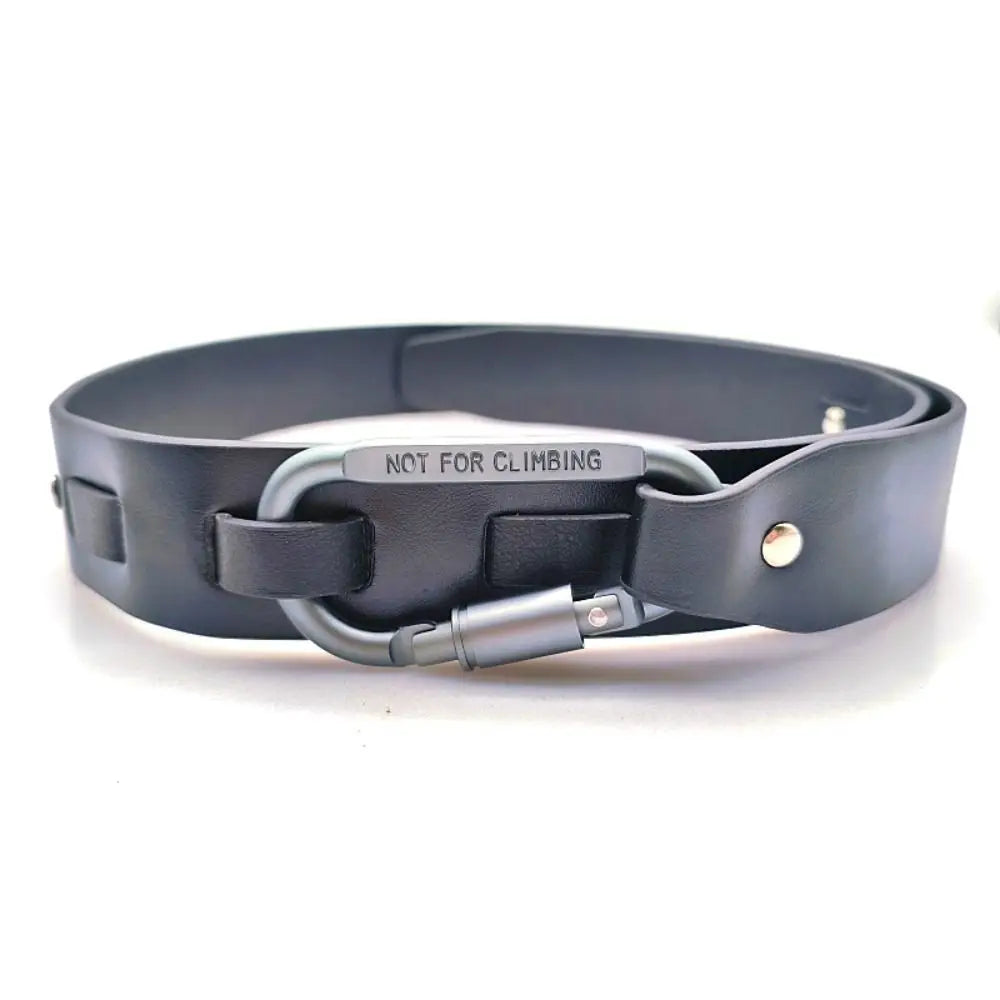 PU Leather Carabiner Buckle Belt – Unisex Adjustable Jeans Belt Fashion Buckle Belt Nixie