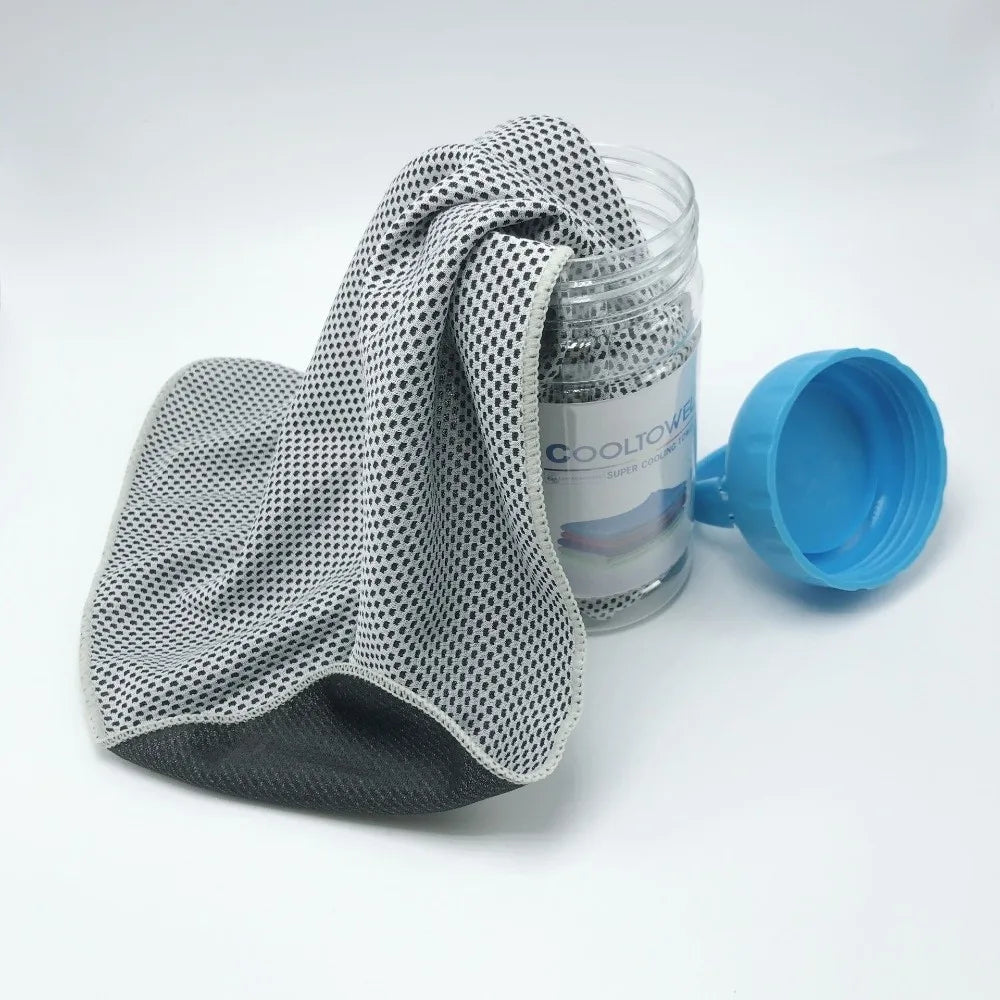 Portable Cooling Towel – Quick-Dry Microfiber Sports Towel Cooling Sports Towel Nixie Grey