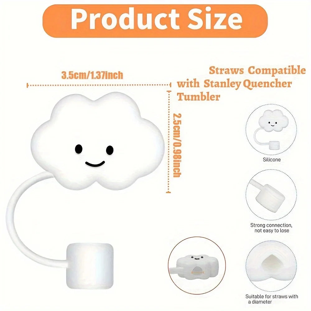 2pcs Kawaii Silicone Straw Tip Covers for Stanley 30 & 40oz Straw Tip Covers Nixie