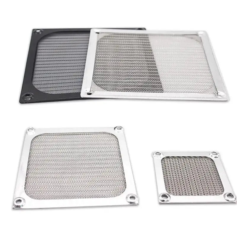 PC Fan Dust Filter 60/80/90/120mm Steel Mesh Aluminum Frame PC Fan Dust Filter Nixie