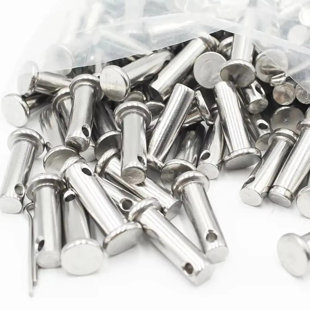 10Pcs M6 Stainless Steel Flat Head Cotter Pin Set GB882 Cotter Pin Set Nixie