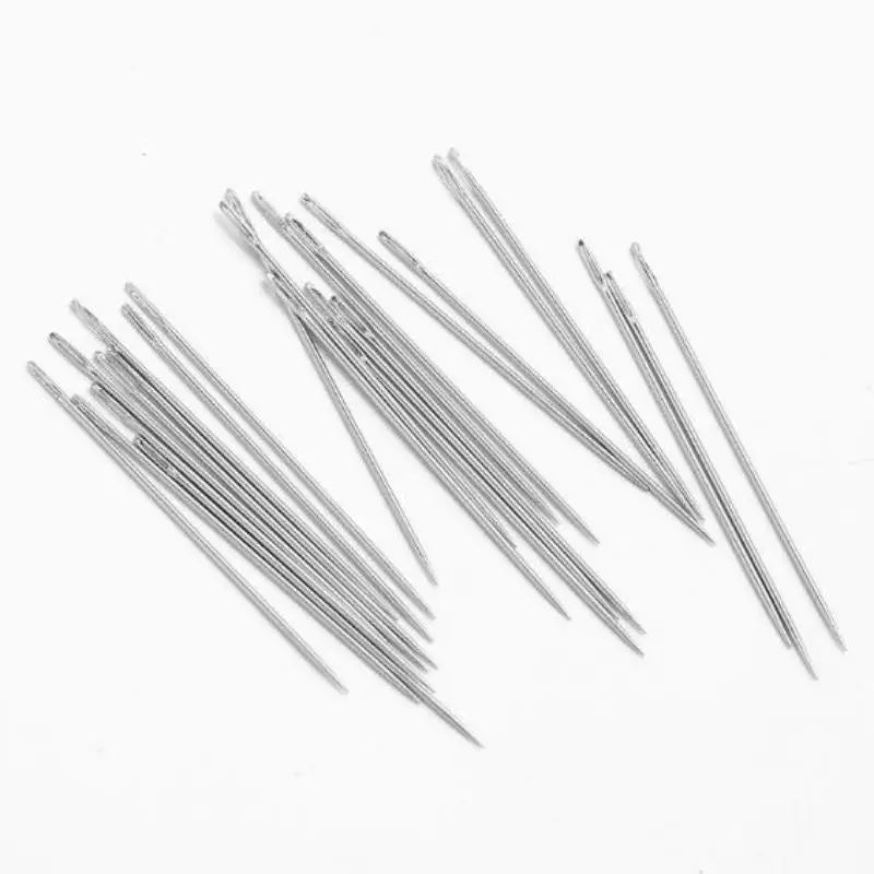 25Pcs Big Eye Hand Sewing Needles – Multi-Size Rustproof Steel Set