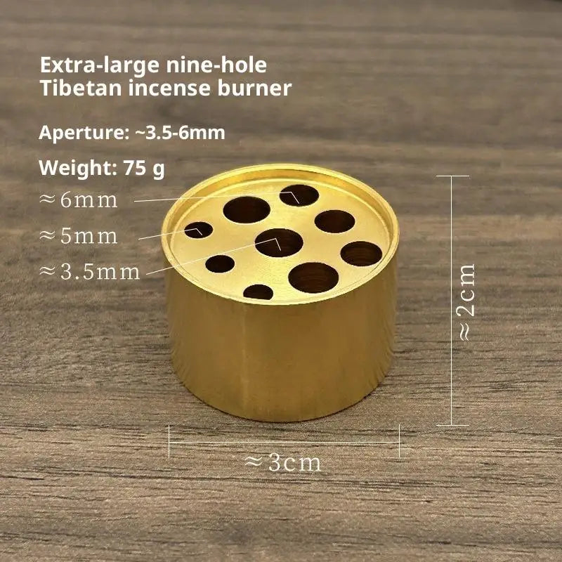 Solid Brass Incense Holder Set – Stick, Coil & Vase Zen Decor