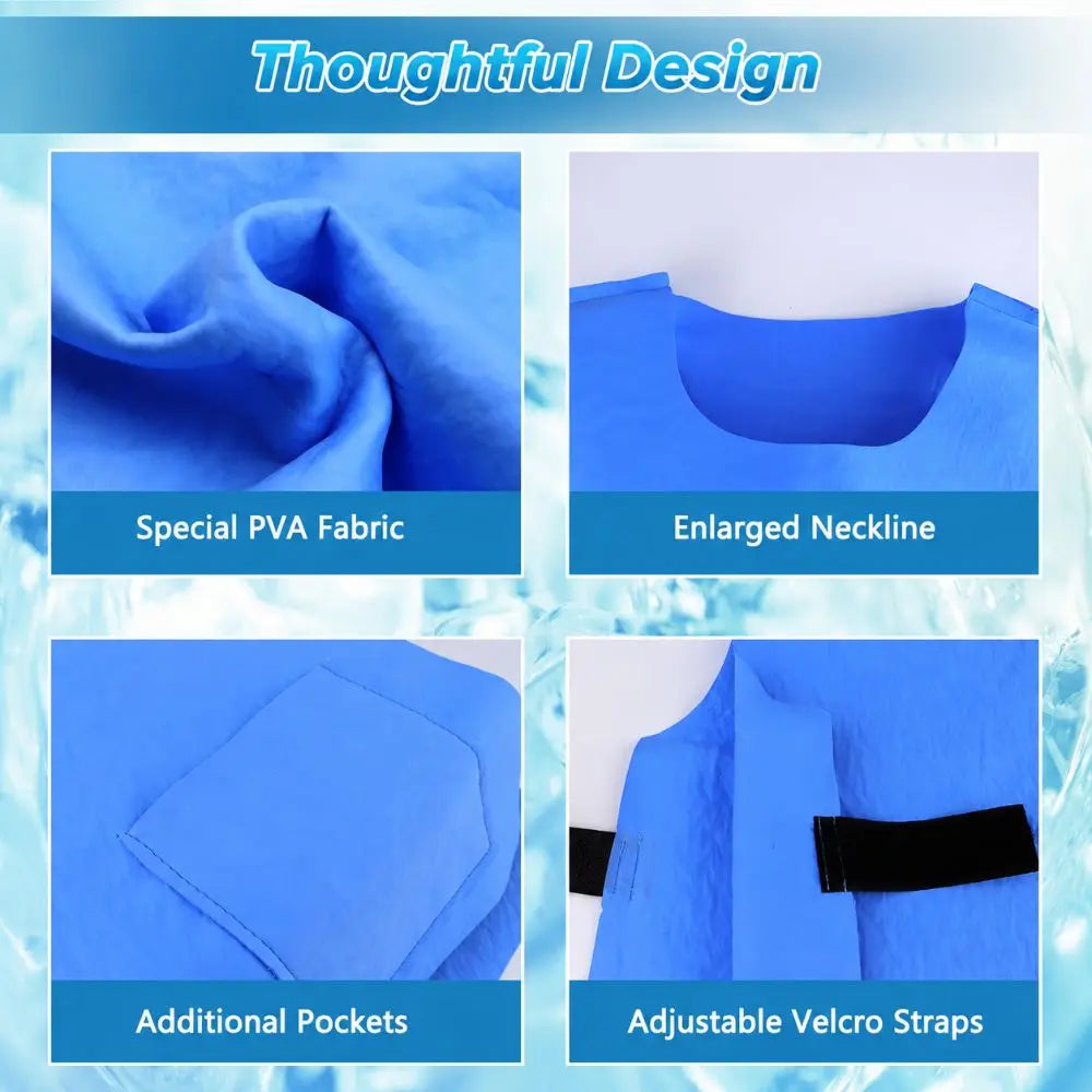 Evaporative Cooling Vest – Water-Activated PVA for Men & Women Evaporative Cooling Vest Nixie