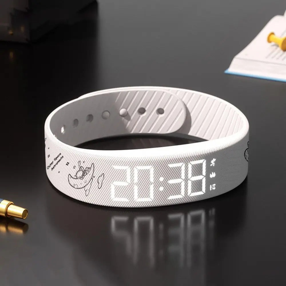 LED Vibrating Alarm Bracelet Watch – Waterproof & Pedometer Alarm Bracelet Watch Nixie