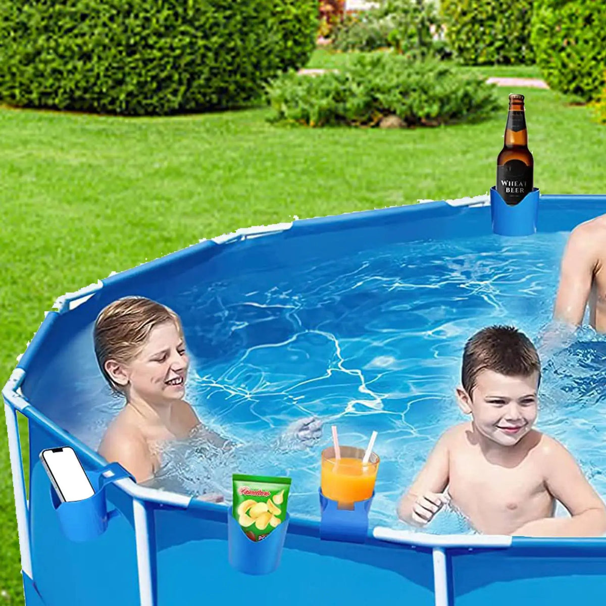 Poolside Floating Cup Holder | ABS Beverage Rack for Pools