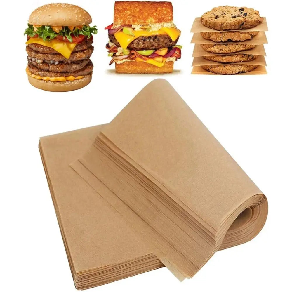 50/100PCS Non-Stick Parchment Baking Paper Sheets | Food Grade Parchment Baking Paper Nixie