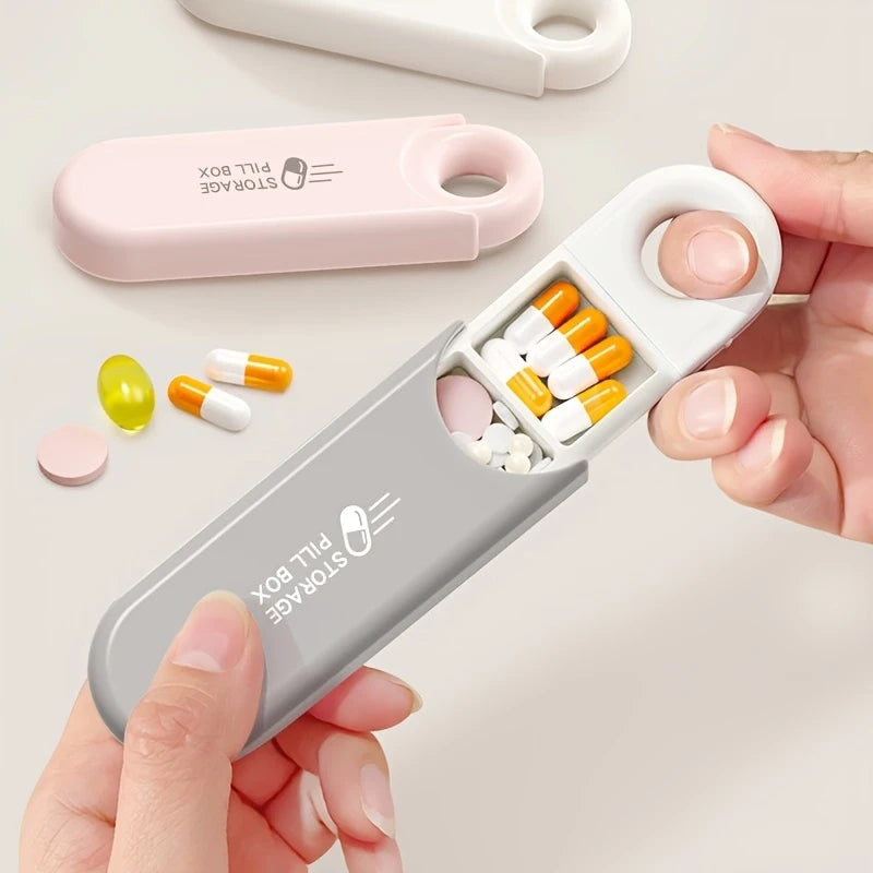 Portable Daily Pill Organizer – 3-Meal Supplement & Vitamin Case Pill Organizer Box Nixie