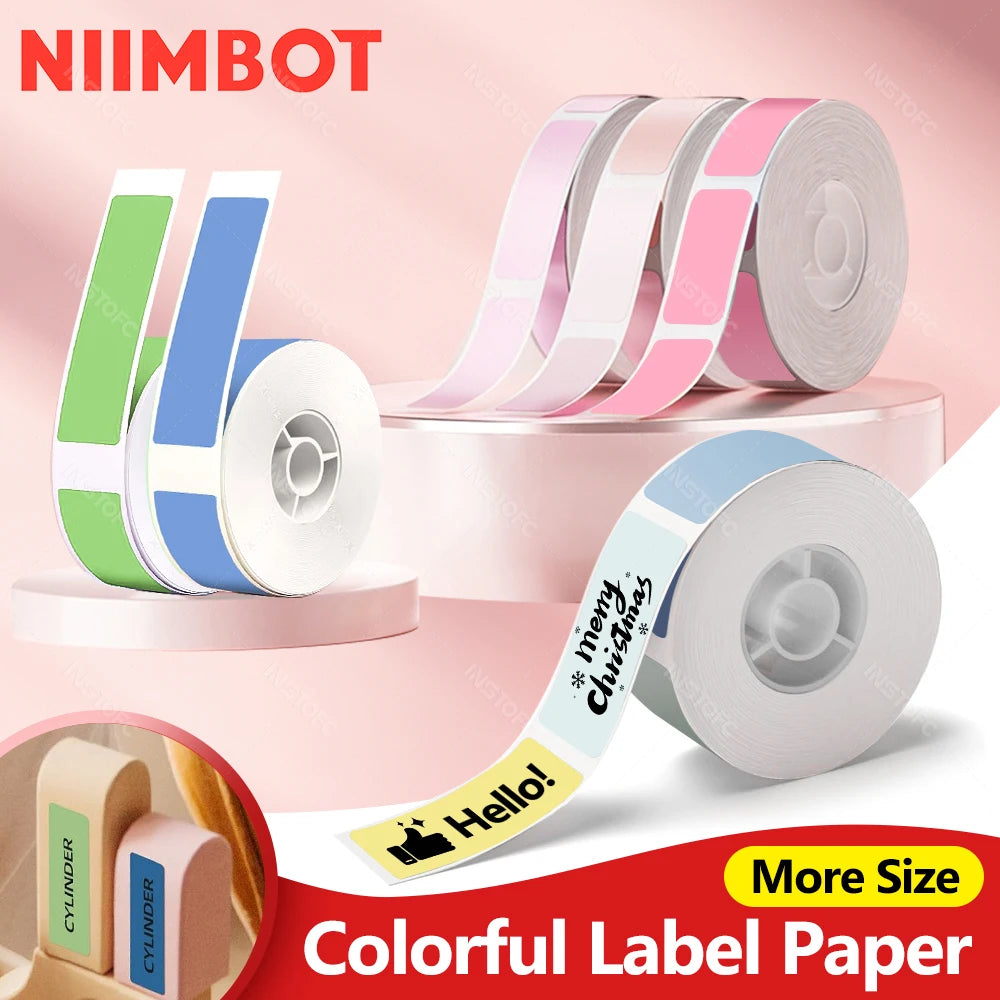 Niimbot D11 D110 D101 Color Label Tape – Waterproof Self-Adhesive Thermal Label Tape Nixie