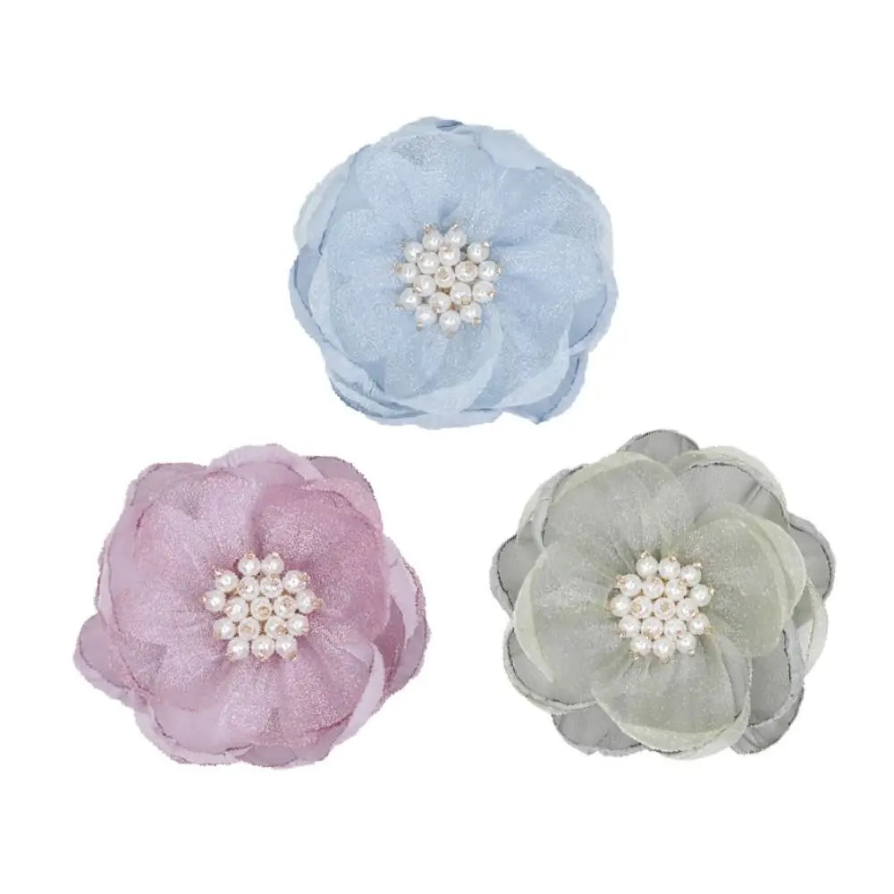 5Pcs 3D Chiffon Flower Appliques – DIY Shoe & Hair Decor