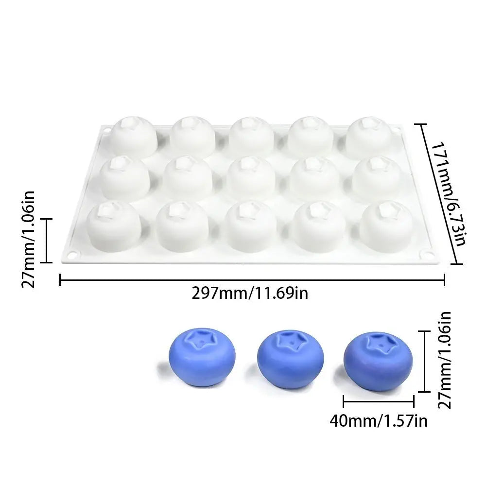 Food-Grade Silicone Blueberry Mousse Cake Mold | BPA Free