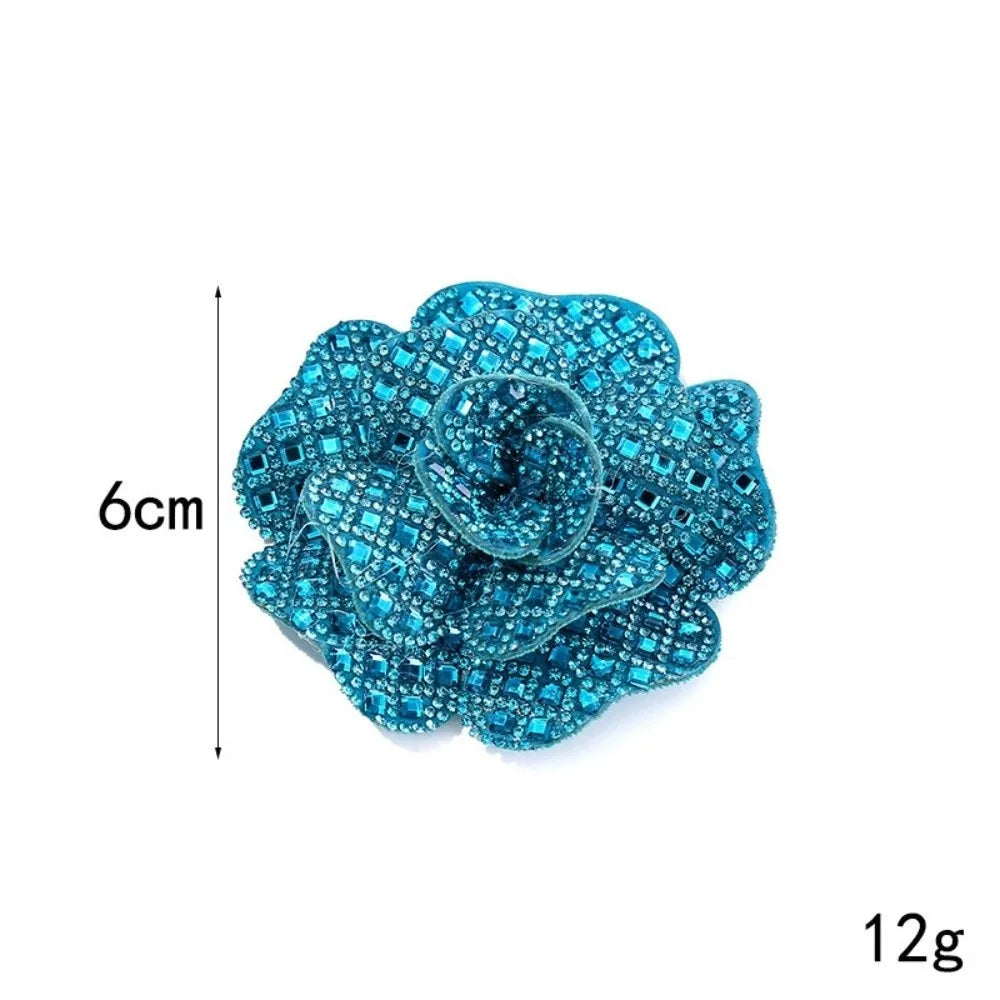 3D Rhinestone Flower Patch – DIY Brooch Corsage Badge