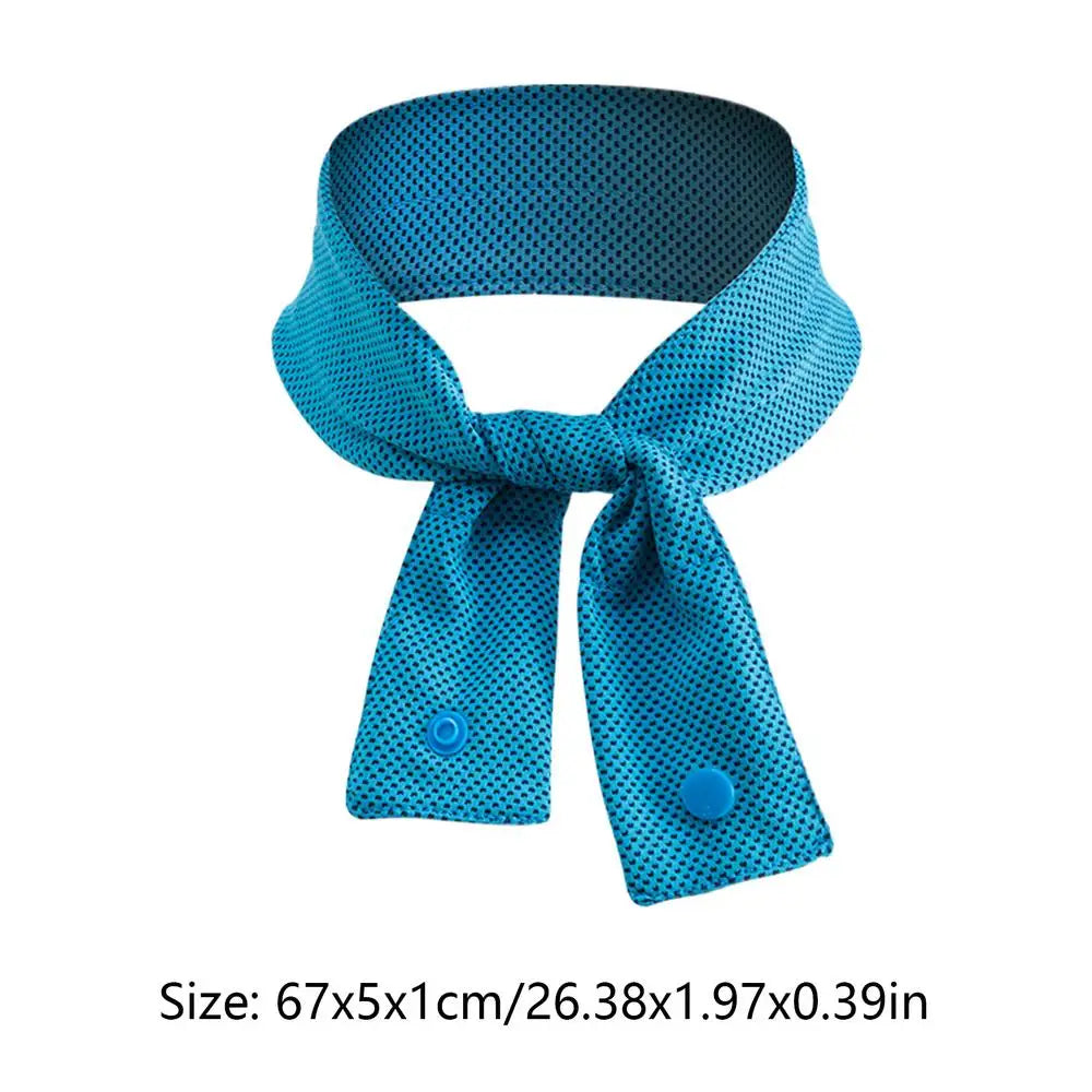 Reusable Neck Cooling Scarf – Ice Cooling Towel | Nixie Neck Cooling Scarf Nixie Blue