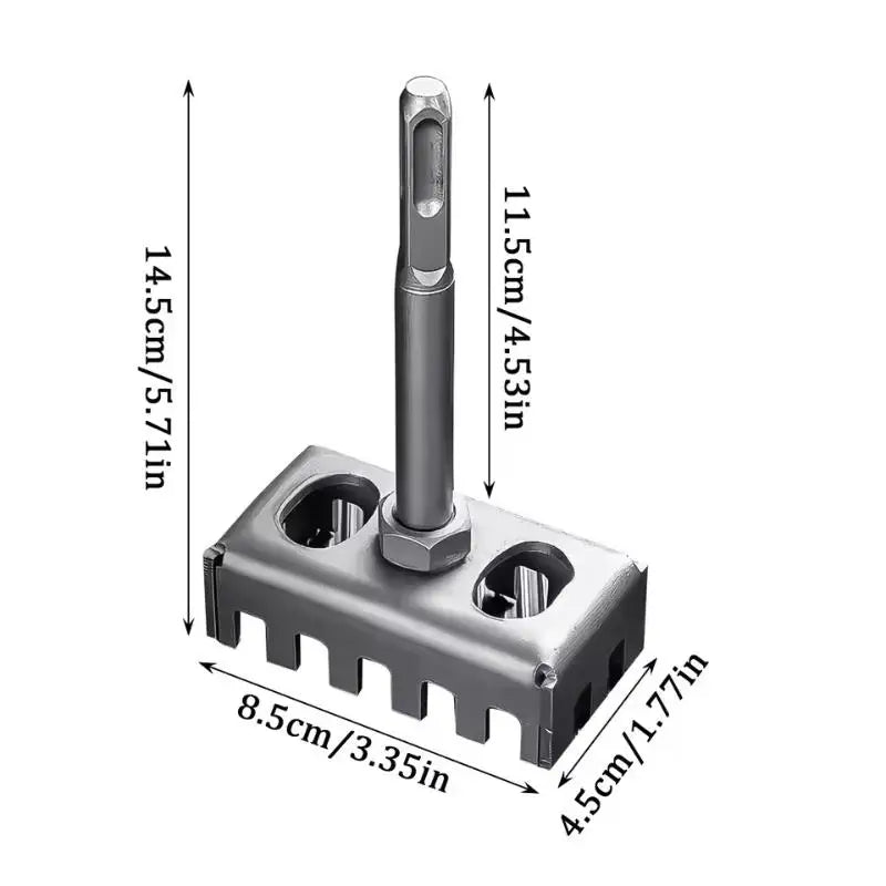 Square Drill Hole Opener – Wall Slotting Socket Tool