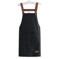 Waterproof Kitchen Apron with Pockets – Oil-Proof Unisex Kitchen Apron Nixie black