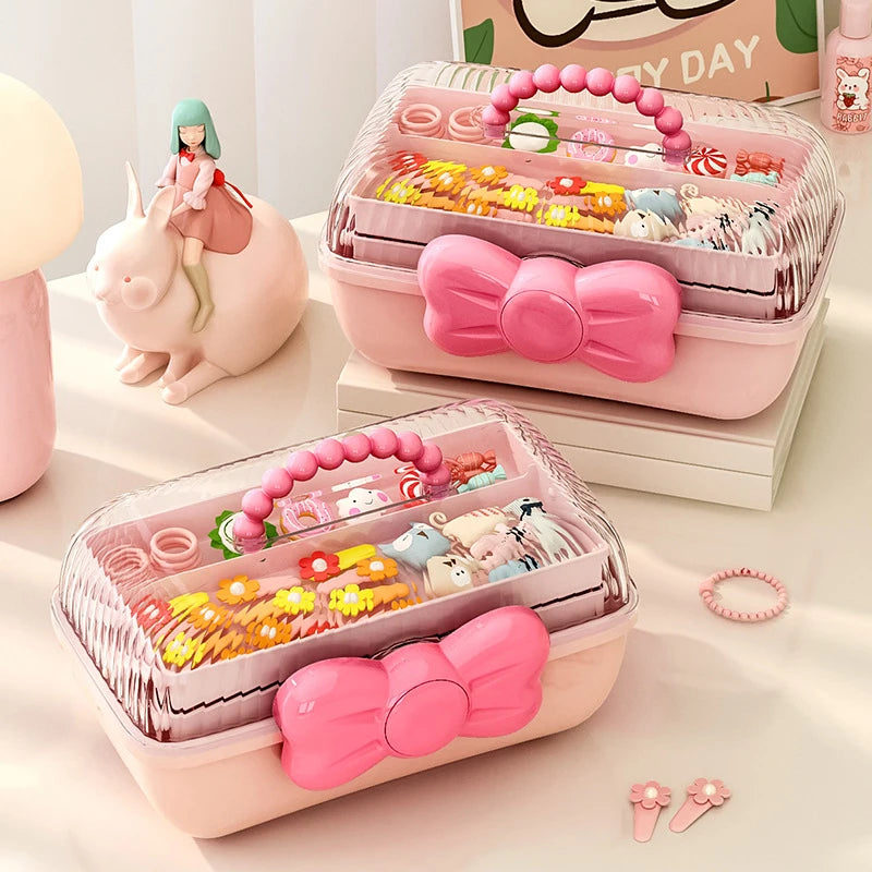 Multi-Layer Hair Accessories Organizer Box for Girls Hair Accessories Organizer Nixie