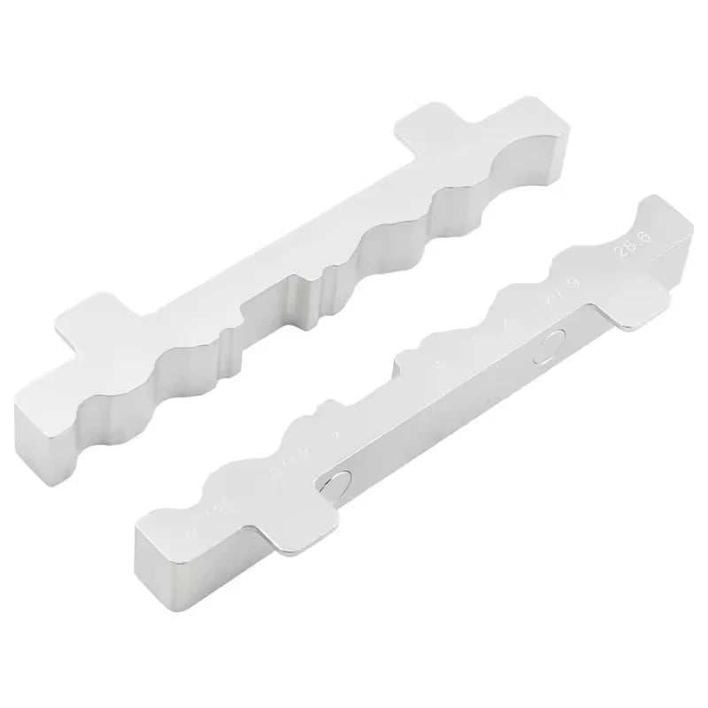 Bicycle Bench Vise Jaw Pads – Aluminum Alloy Multifunction Inserts Bicycle Vise Inserts Nixie Silver