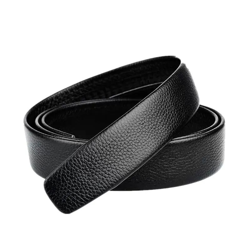 Glossy Faux Leather Business Belt – Lychee Pattern Unisex Faux Leather Belt Nixie