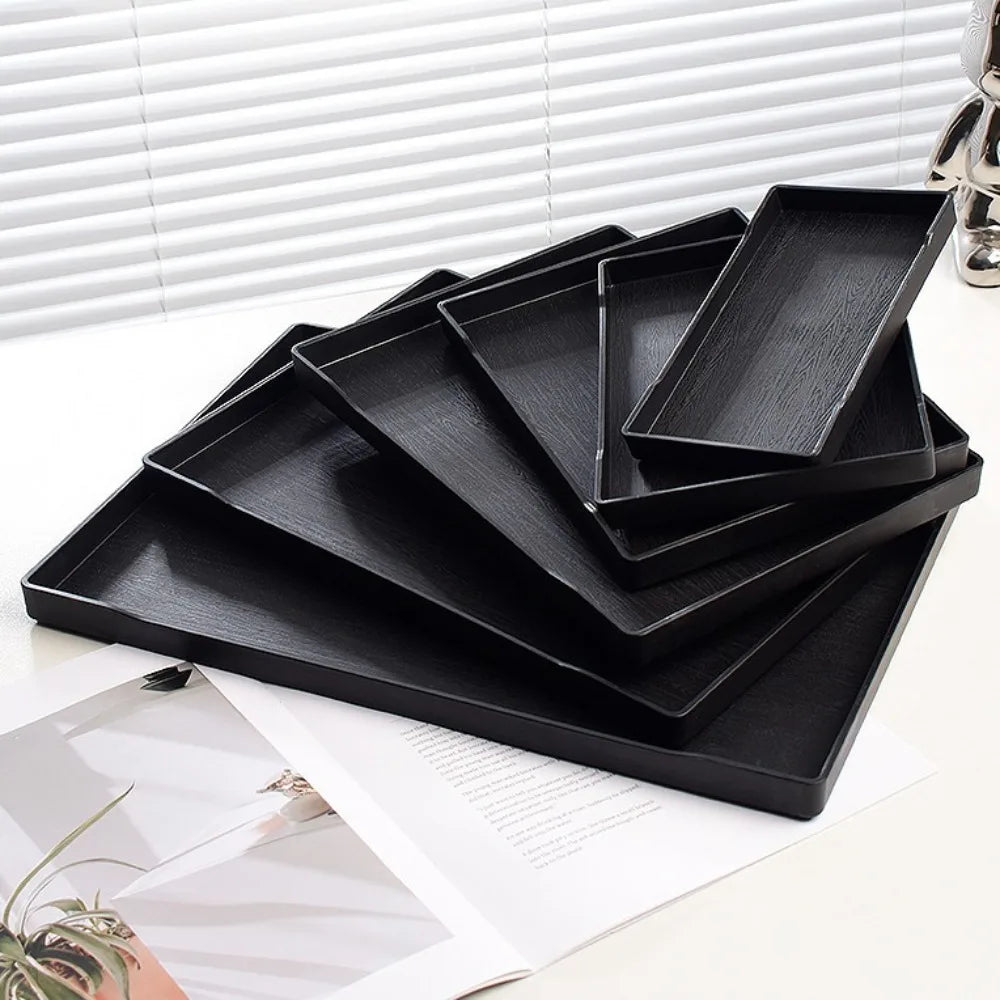 Rectangle Plastic Tray – Multipurpose Bathroom & Kitchen Organizer