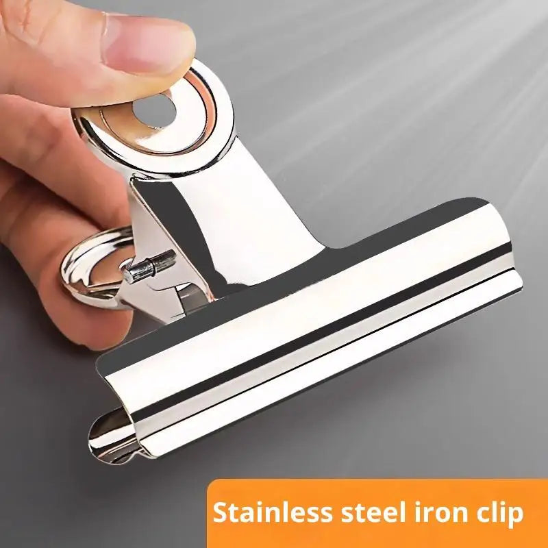 12Pcs Heavy-Duty Metal Binder Clips – Mountain & Round Head Metal Binder Clips Nixie