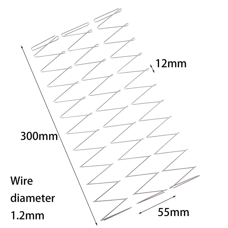 Spring Steel Rectangular Flat Springs 300mm 1.2mm Wire | 1–3 Pcs