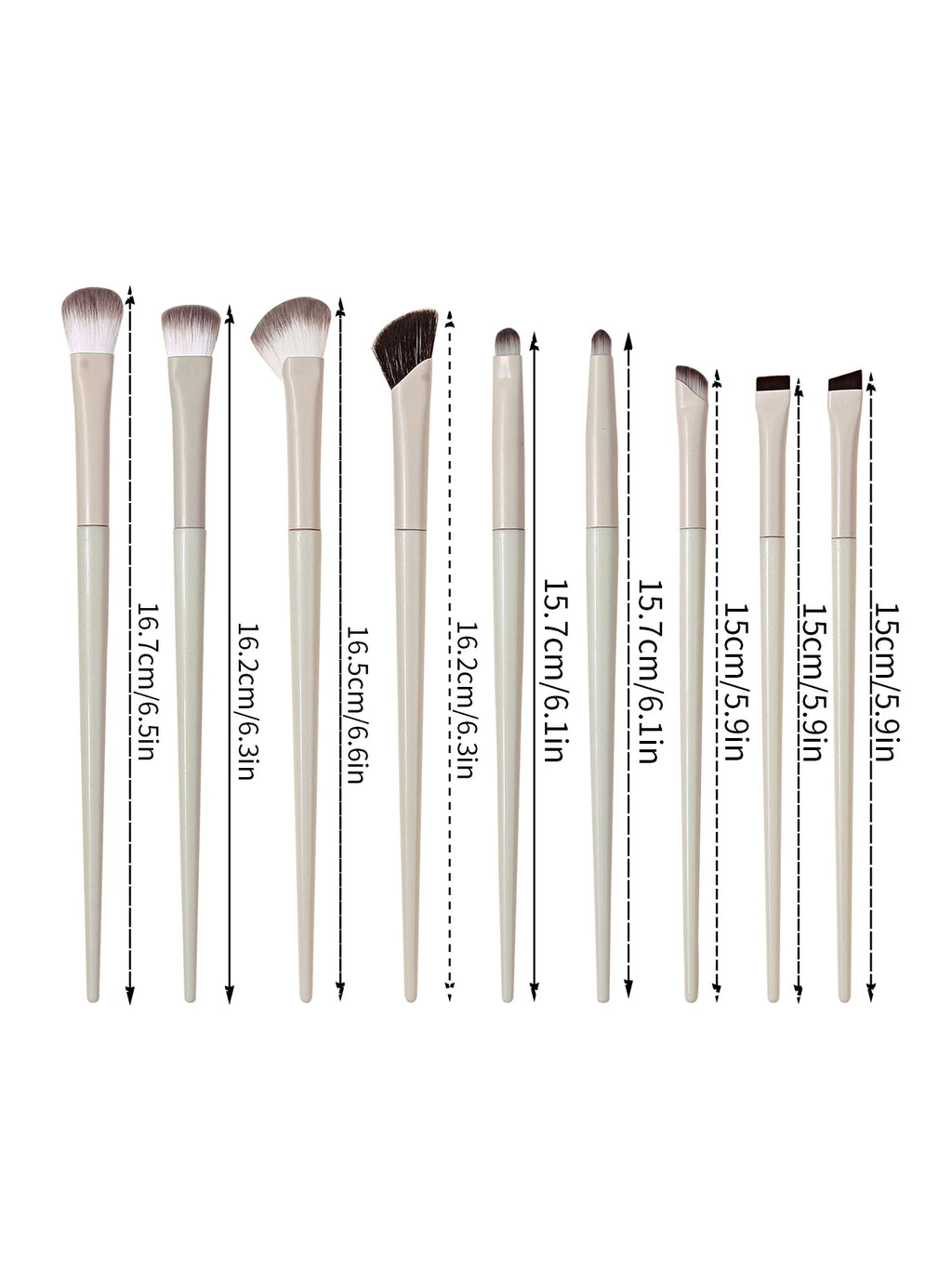 9-Piece Soft Eye Makeup Brush Set – Eyeliner & Eyeshadow Eye Makeup Brush Set Nixie