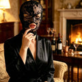 Full Face Lace Mask Halloween Cosplay Masquerade Party Adult Costume Party Mask Nixie Black