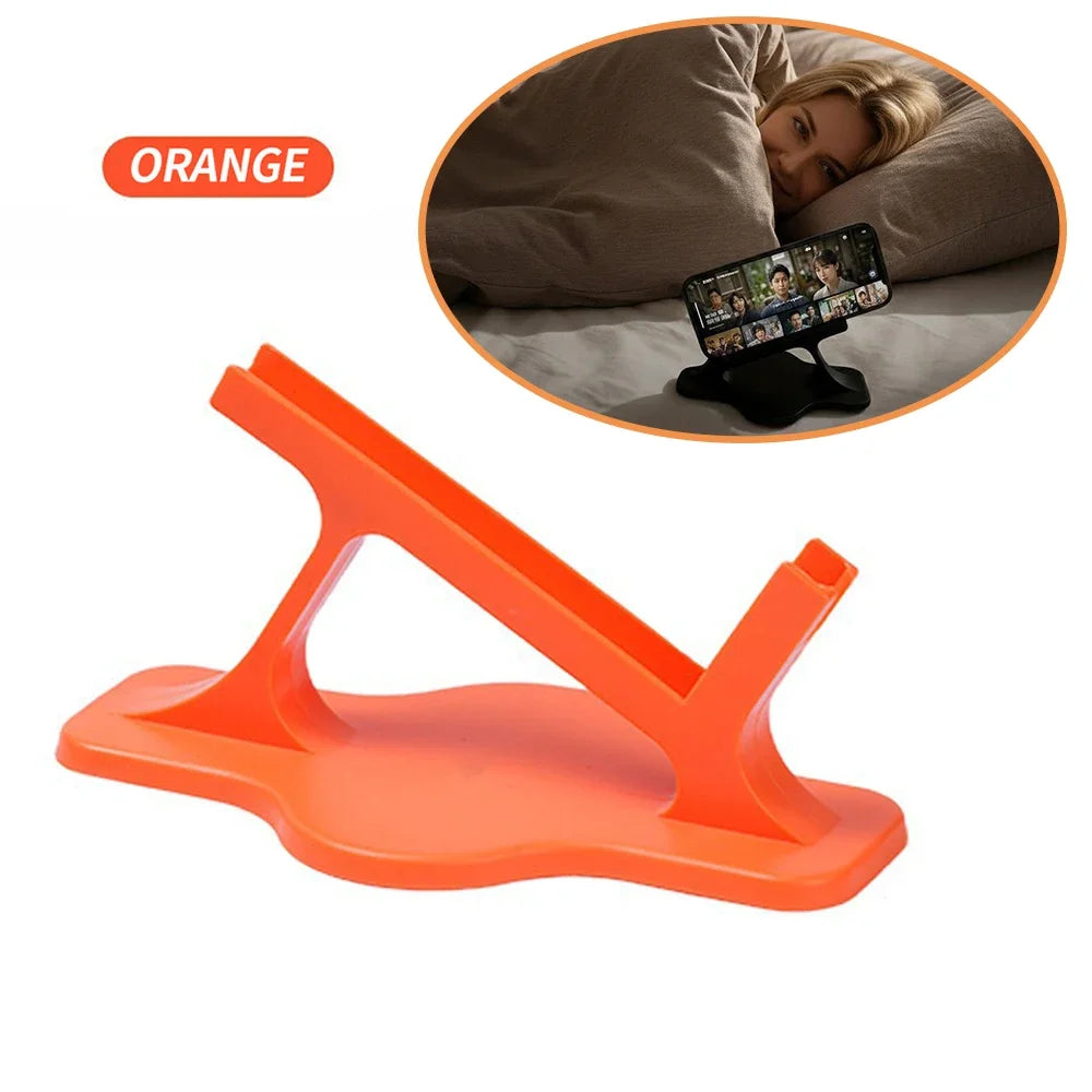 Lazy Bed Phone Holder – Ergonomic Side-Lying Bracket Bed Phone Holder Nixie Orange