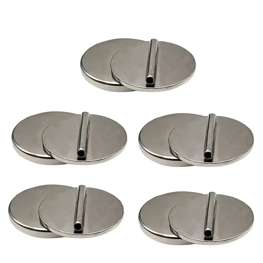 4 Pairs Magnetic Brooch to Fridge Magnet Converter DIY Badge Kit Magnetic Craft Converter Nixie