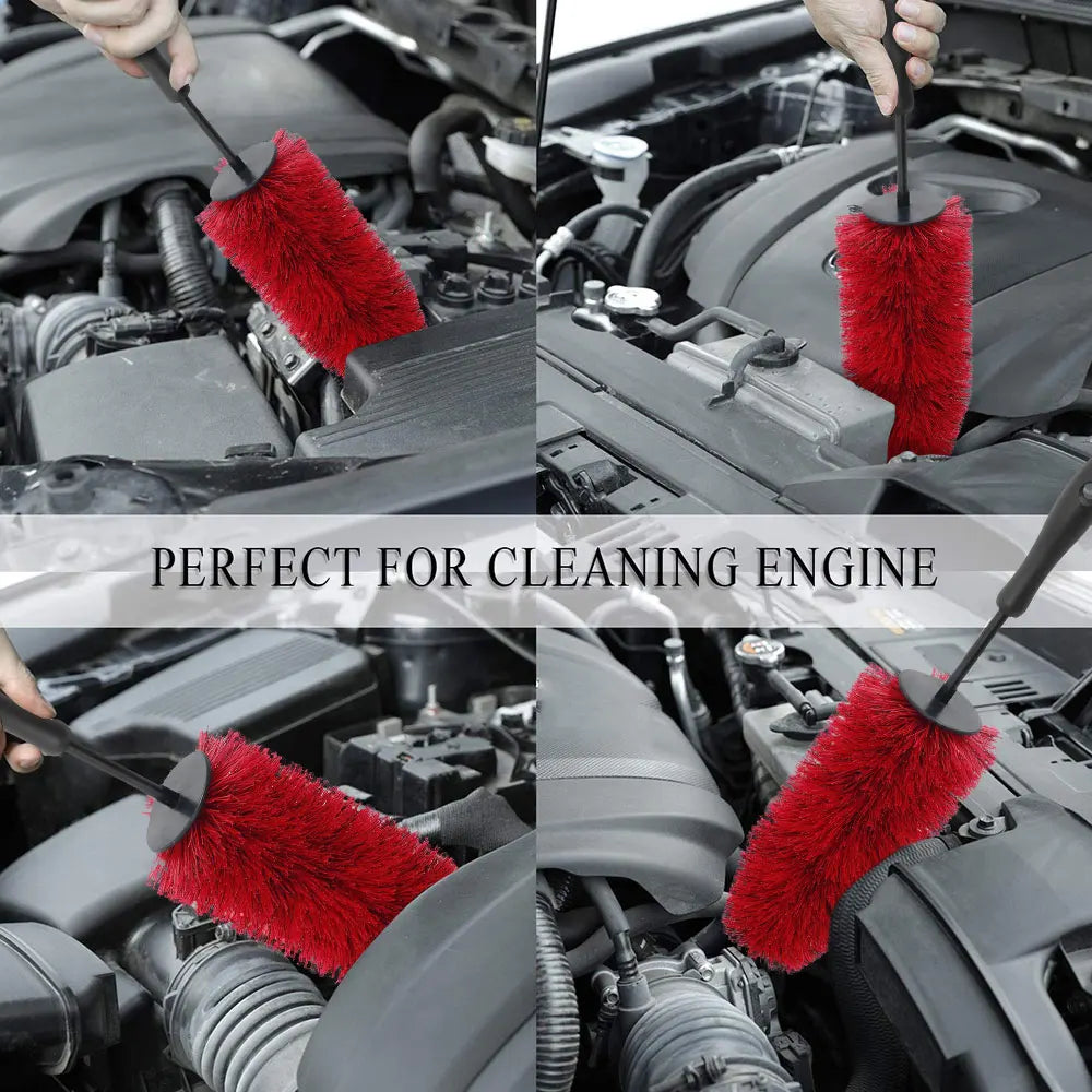 45cm Car Wheel & Rim Cleaning Brush – Soft Non-Scratch Detail Tool Wheel Cleaning Brush Nixie
