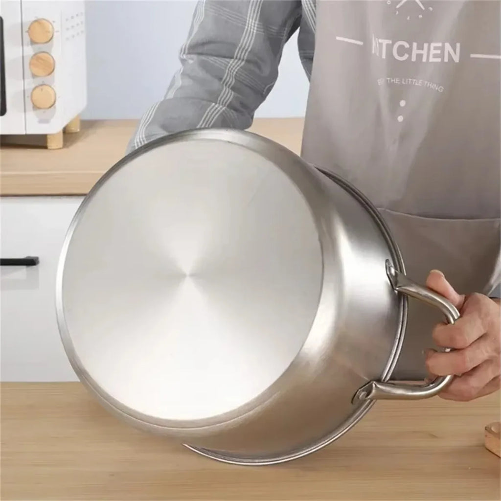 FEB.WIND Hybrid Nonstick Stockpot – Oven-Safe 900°F Glass Lid Nonstick Stockpot Nixie