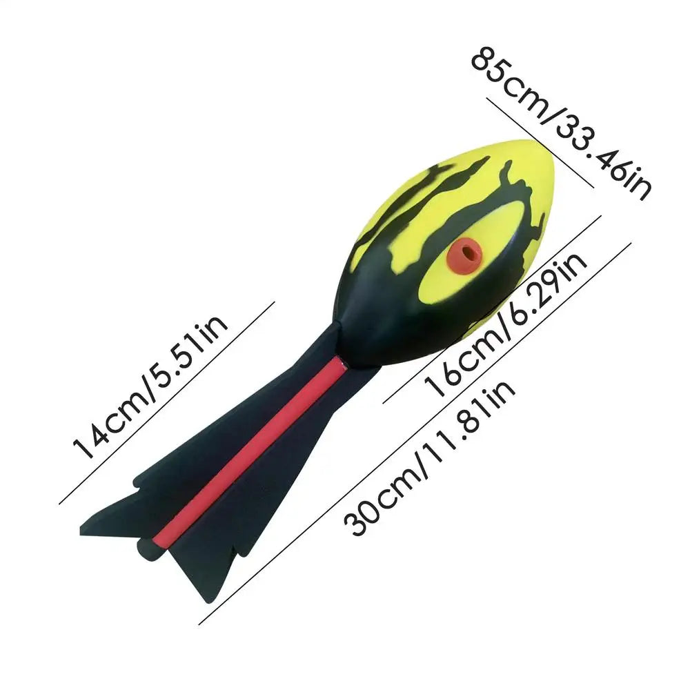 Vortex Howler Foam Football – Aerodynamic Kids Outdoor Toy Foam Throwing Toy Nixie Black