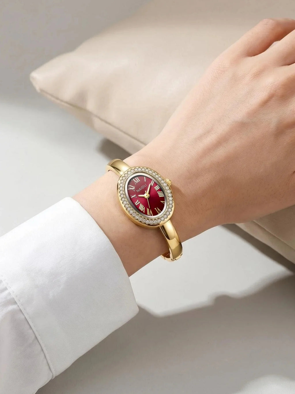 Women's Roman Numeral Quartz Watch – Casual Alloy Timepiece Women's Quartz Watch Nixie