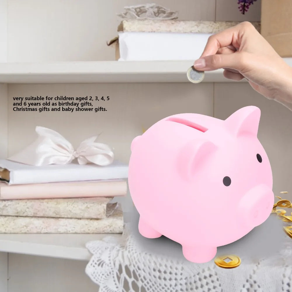 Cute Cartoon Piggy Bank for Kids – Vinyl Coin Money Box Kids Piggy Bank Nixie
