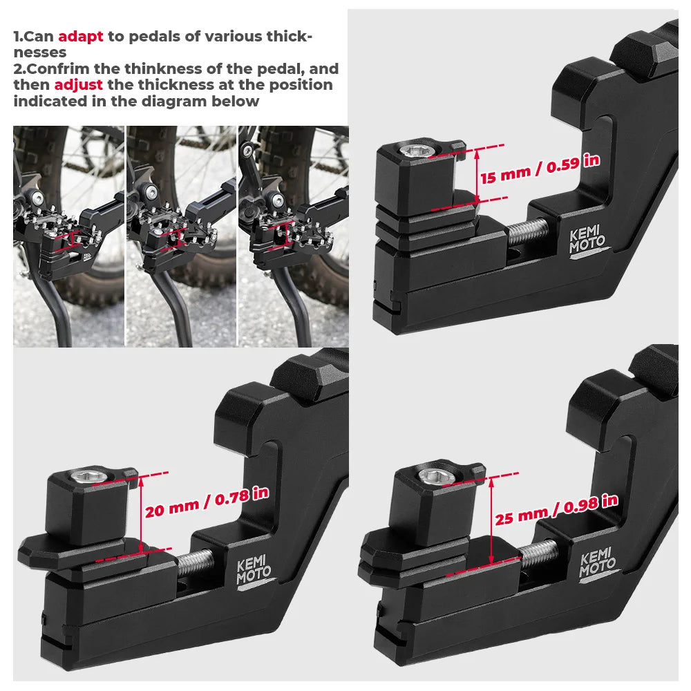 CNC Aluminum Extendable Passenger Footpegs – Universal Dirt Bike Motorcycle Foot Pegs Nixie