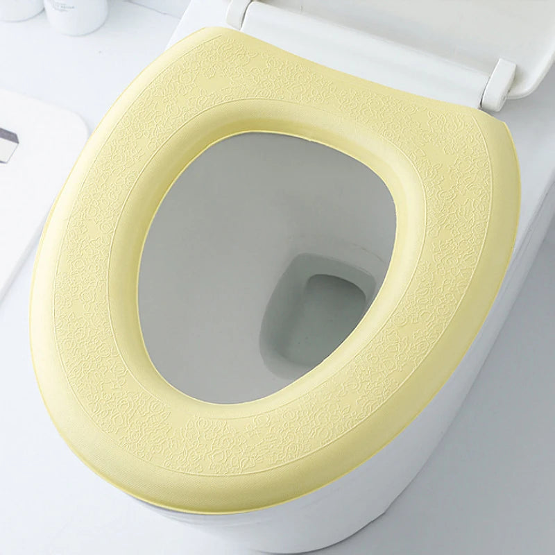 Waterproof Soft Foam Toilet Seat Cover Cushion – Washable O-Shape