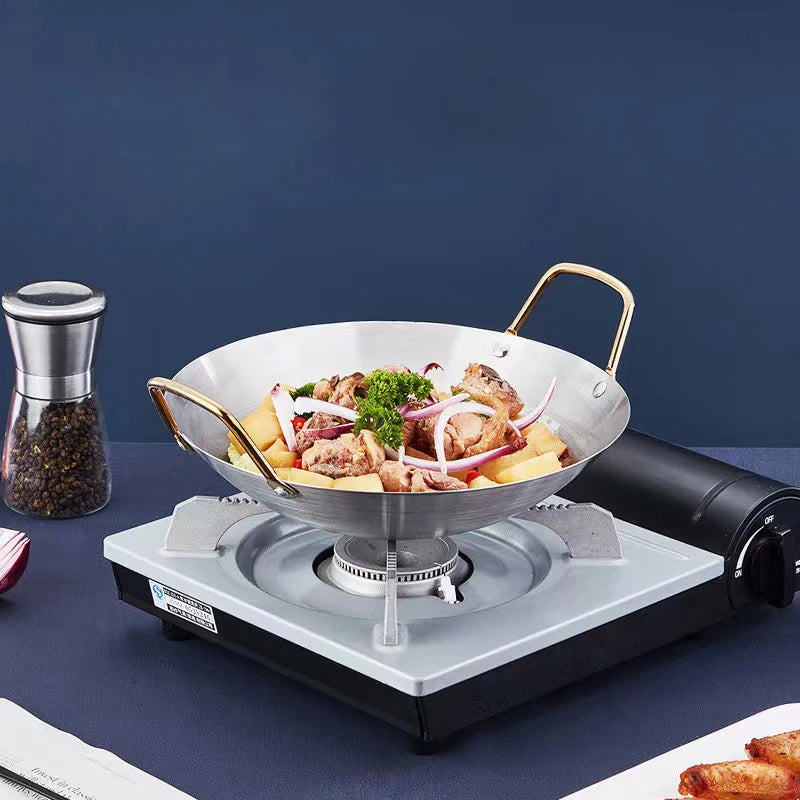 Stainless Steel Honeycomb Non-Stick Skillet with Handle Non-Stick Skillet Nixie