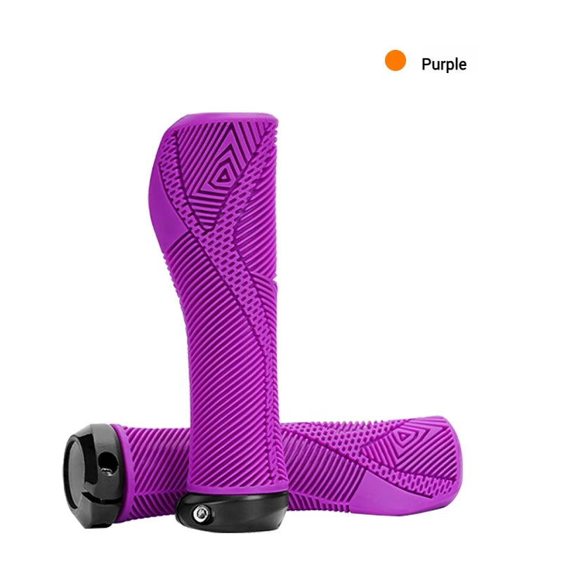 ENLEE Ergonomic MTB Bike Handlebar Grips – Anti-Slip, Shockproof Bike Handlebar Grips Nixie Purple