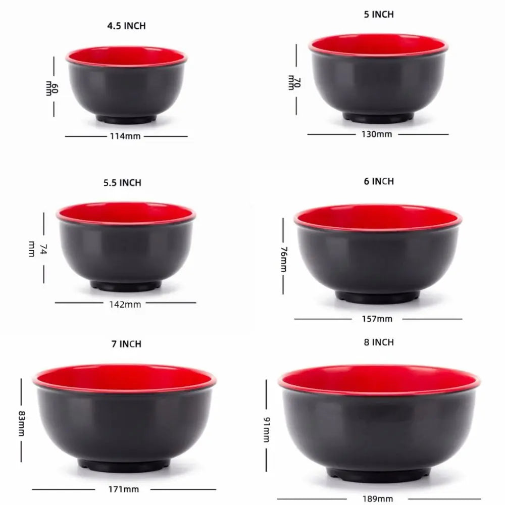 Japanese Style Melamine Bowls – Unbreakable Soup & Salad Bowls Melamine Dining Bowl Nixie