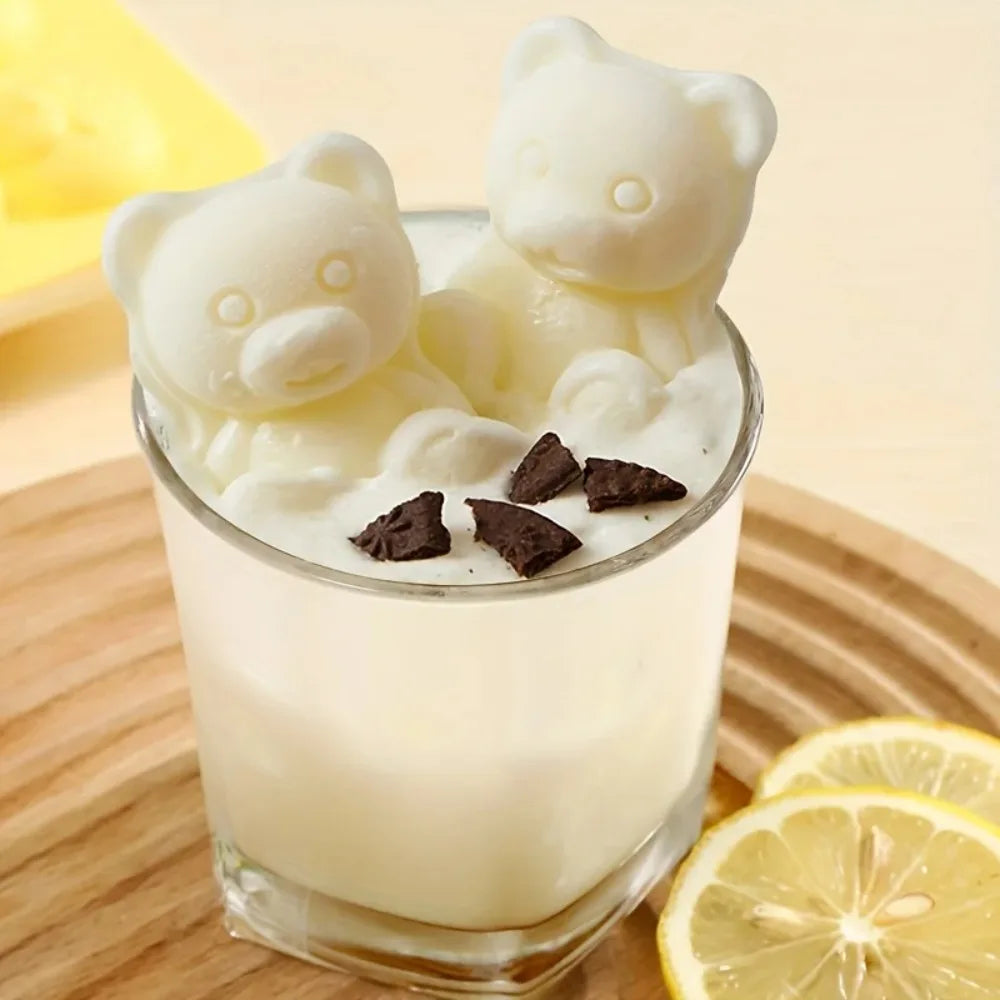 Bear Ice Pop Molds – BPA-Free Silicone Cartoon Popsicle Maker Ice Pop Molds Nixie