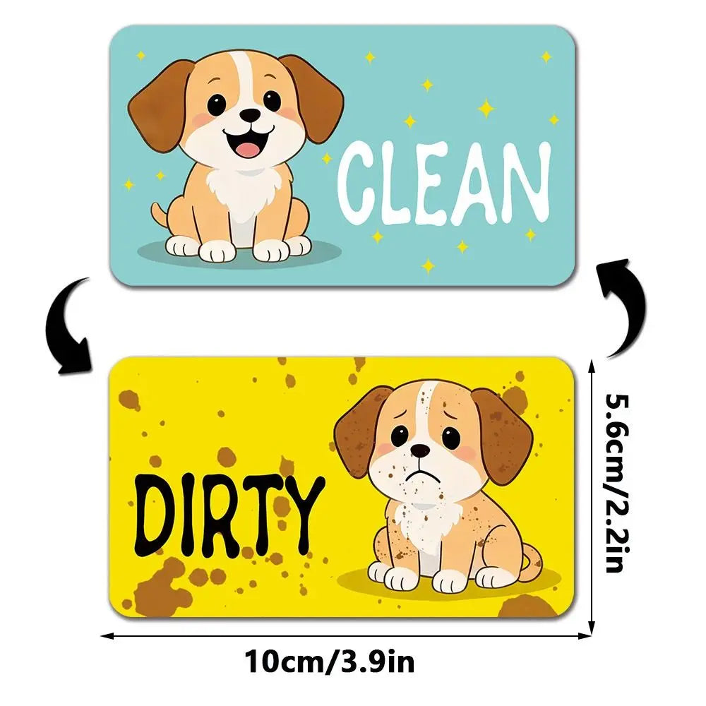Cartoon Animal Dishwasher Magnet Clean Dirty Indicator Sign Dishwasher Magnet Sign Nixie