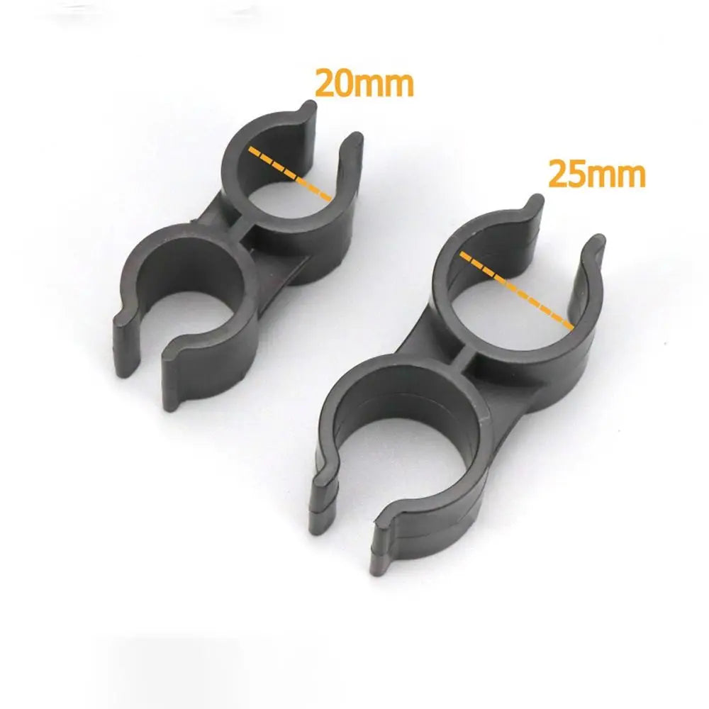 6pcs PVC Pipe Clamps 20/25mm – Garden Irrigation Support Pipe Clamp Support Nixie