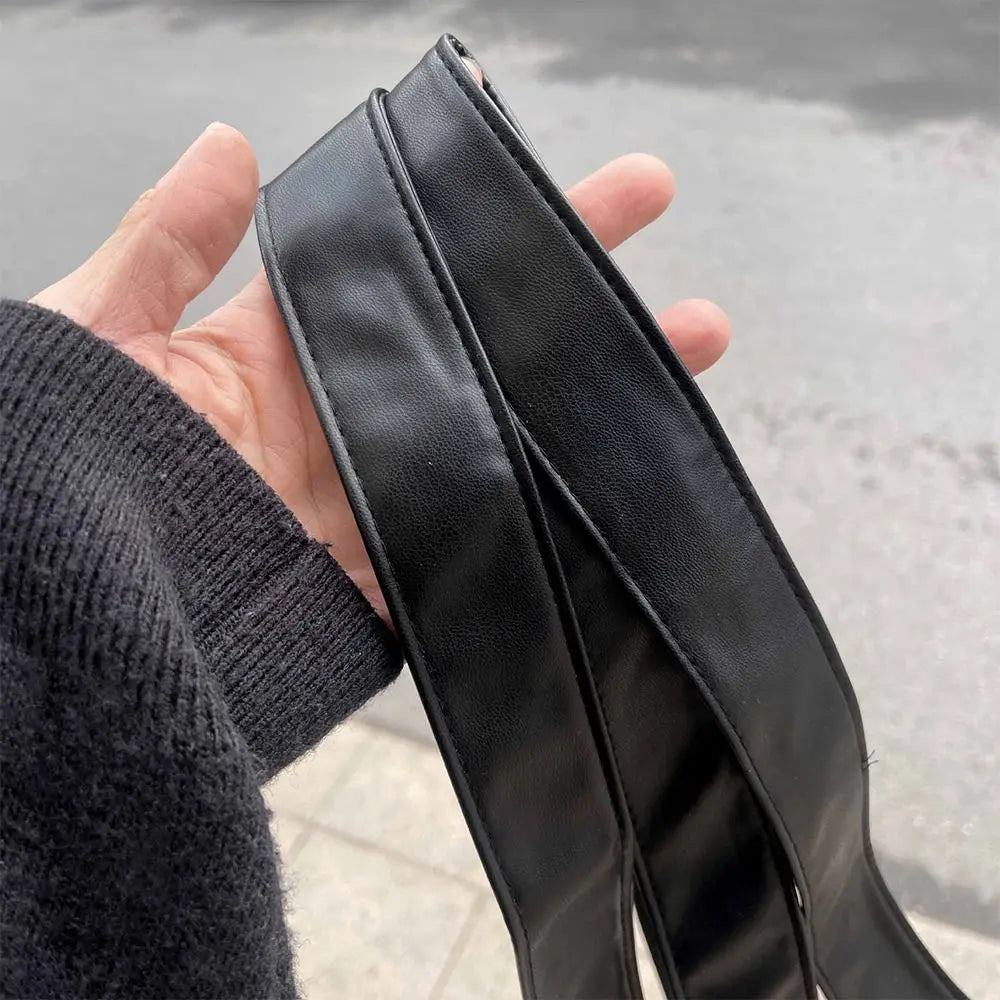 PU Leather Tie Belt No Buckle | Arrowhead Design 5×250cm