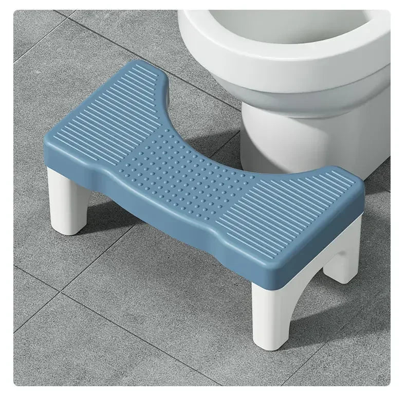 Toilet Step Stool – Ergonomic Squatting Foot Rest for Family Toilet Step Stool Nixie Blue