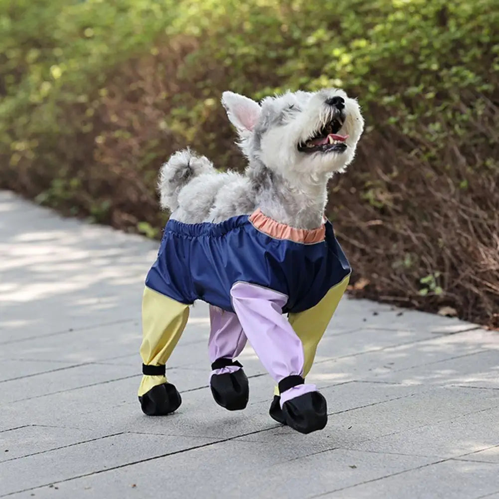 Waterproof Dog Boots with Suspender Sling | Anti-Slip Paw Protector Dog Rain Boots Nixie
